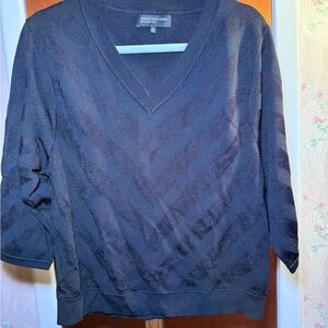 Jones New York Black V-Neck Sweater